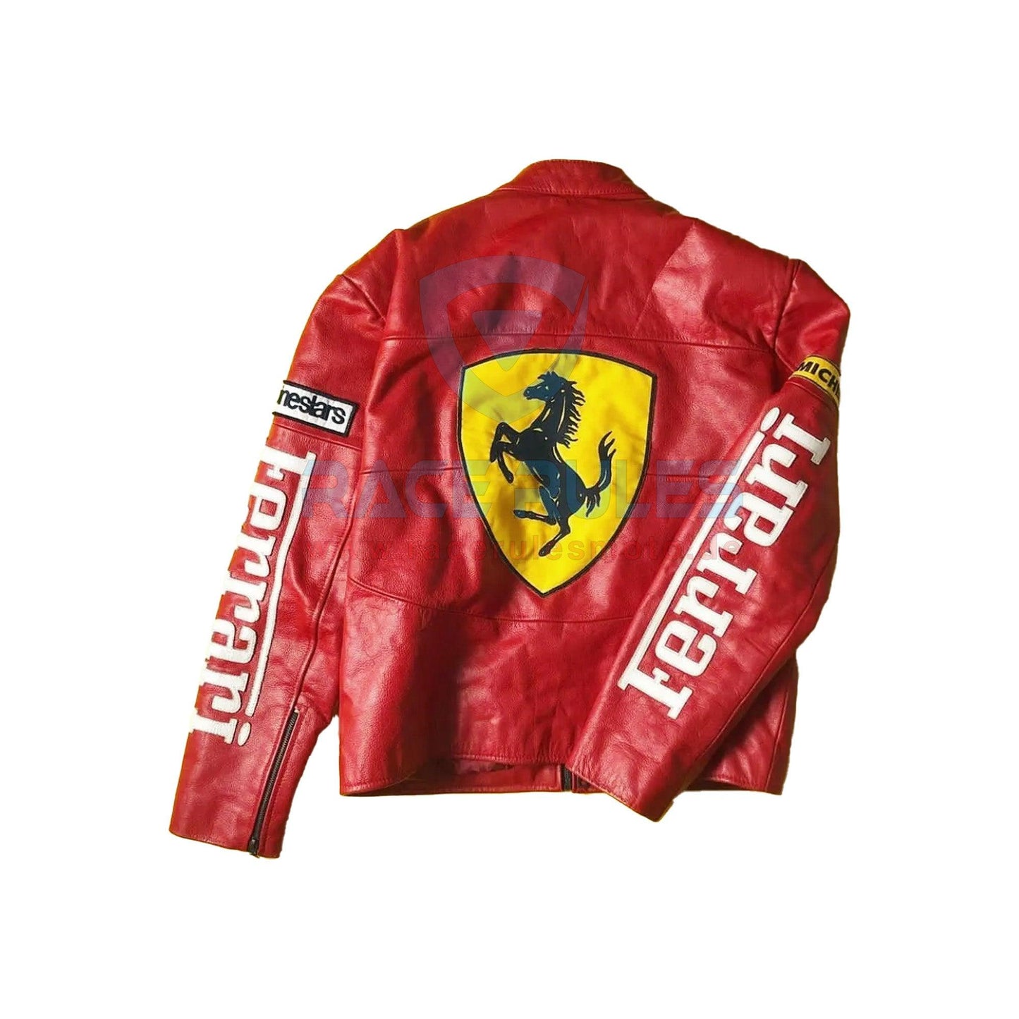 Ferrari F1 Racing Motorcycle Leather Jacket