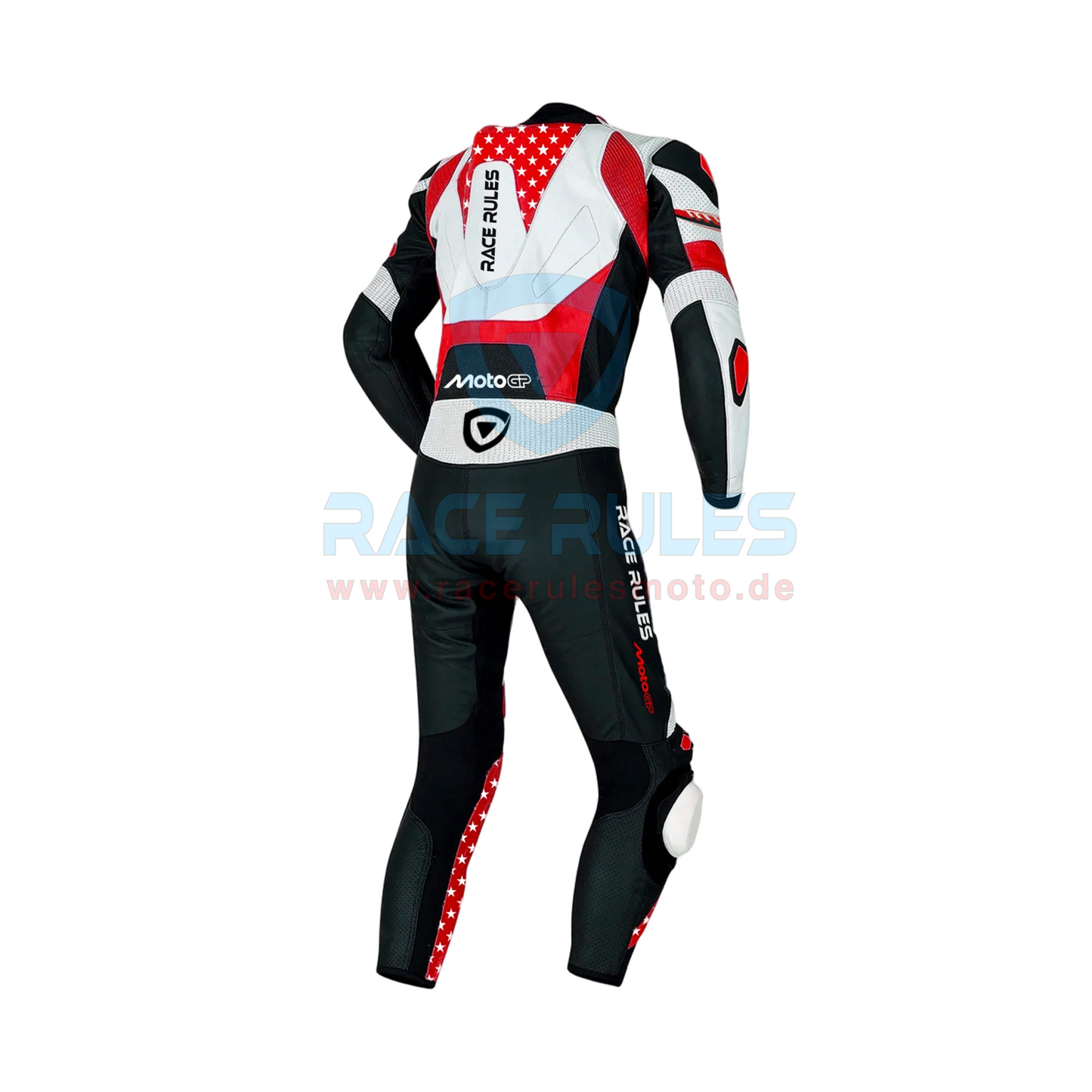 RACERULES MotoGP Leather Racing Suit – Premium Protection & Performance