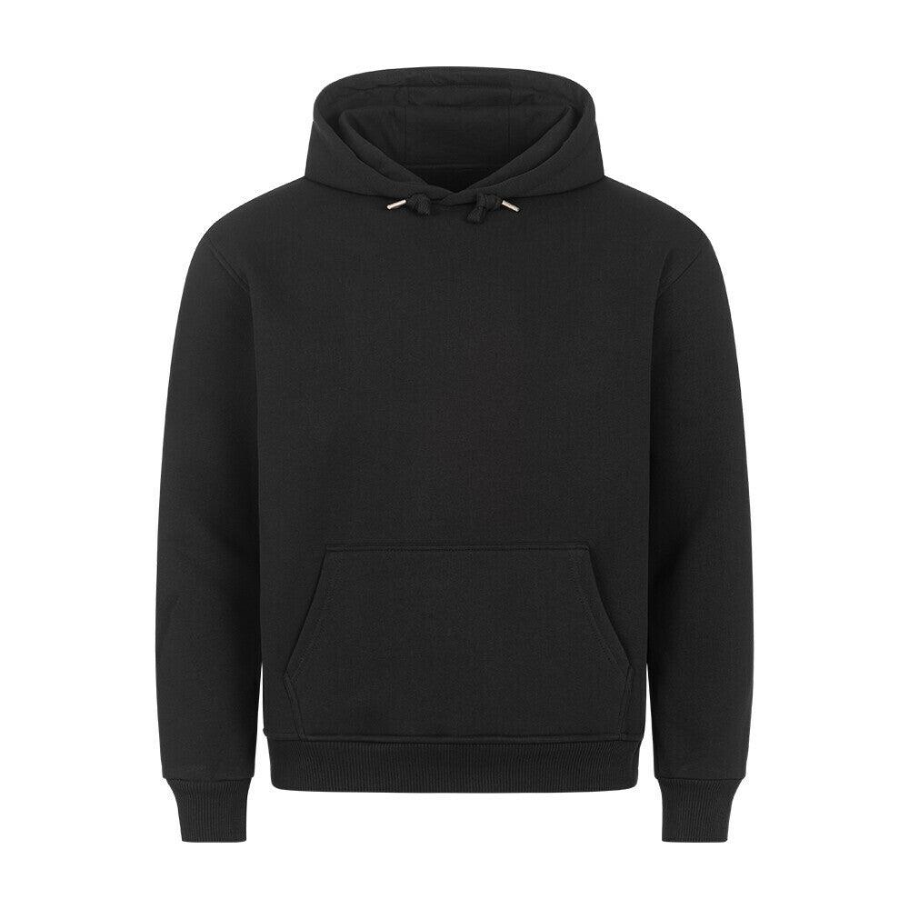 Bikers Premium Kapuzenpullover aus weicher Baumwolle Schwarz