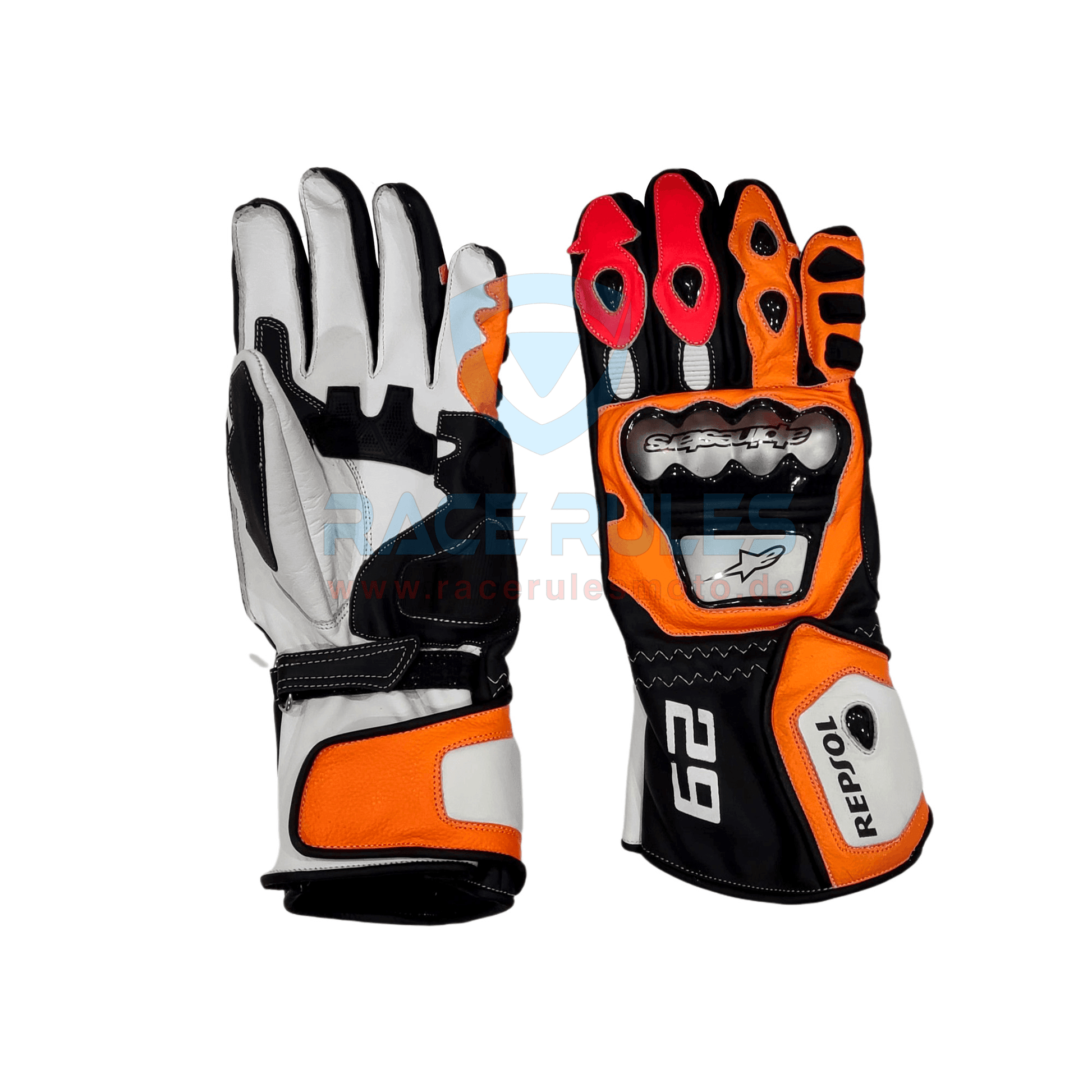 Honda Repsol 29 Leather Gloves MotoGP RACERULES MOTO