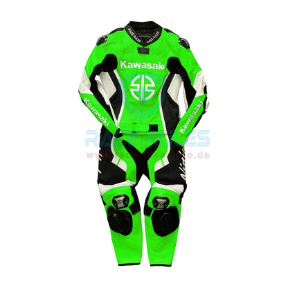 Kawasaki Ninja Motorcycle Racing Suit Premium Leather Biker Gear