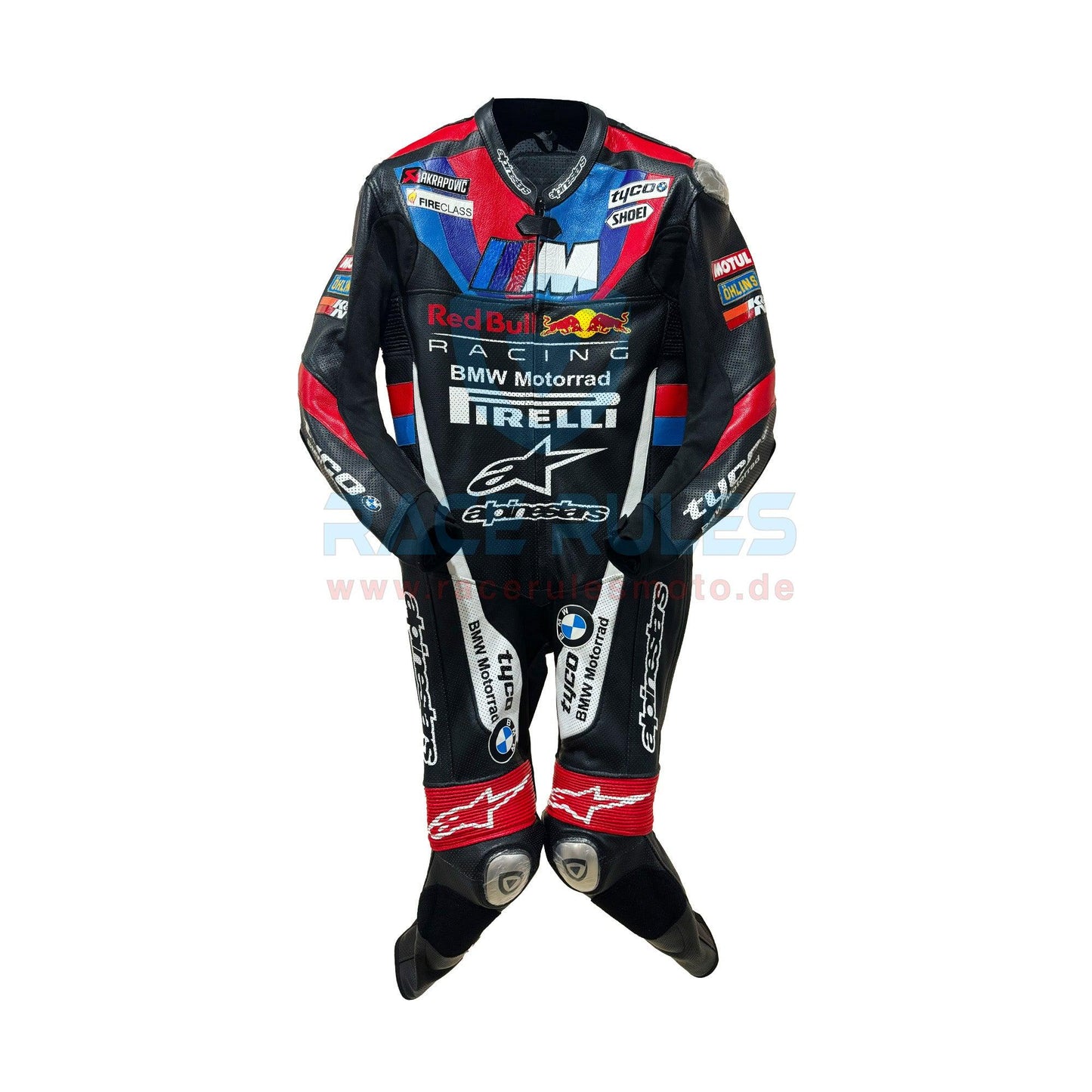 BMW M Series MOTORRAD Tyco Pirelli Leather Motorcycle Suit