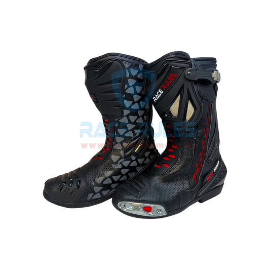 Honda Repsol Motorrad-Lederstiefel, CE-geprüft, robuste Rennstiefel für Herren und Damen 