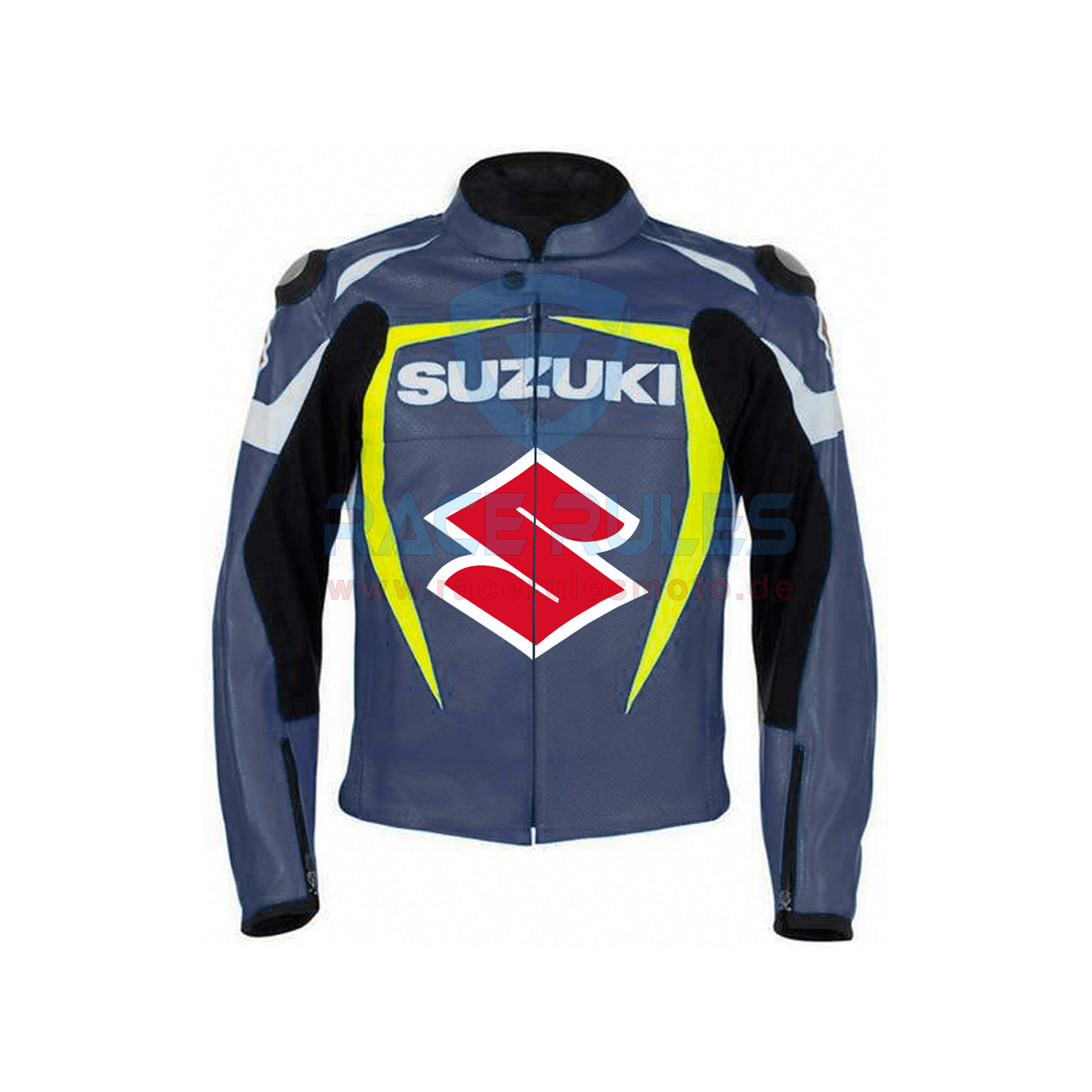 New Suzuki Motorcycle Motorbike Leather Jacket Men Women