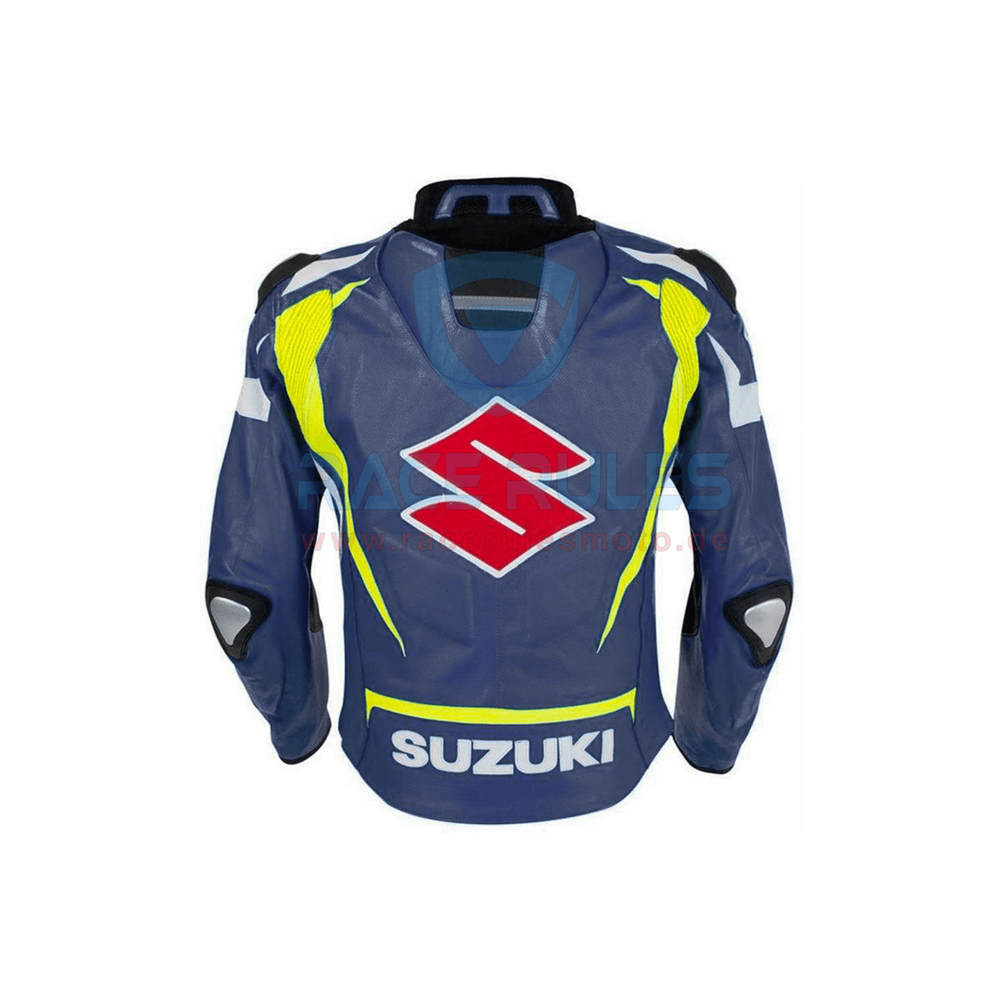 New Suzuki Motorcycle Motorbike Leather Jacket Men Women - RACERULES MOTO