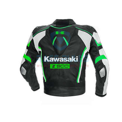Kawasaki Ninja Motorcycle Leather Jacket With Complete Safety