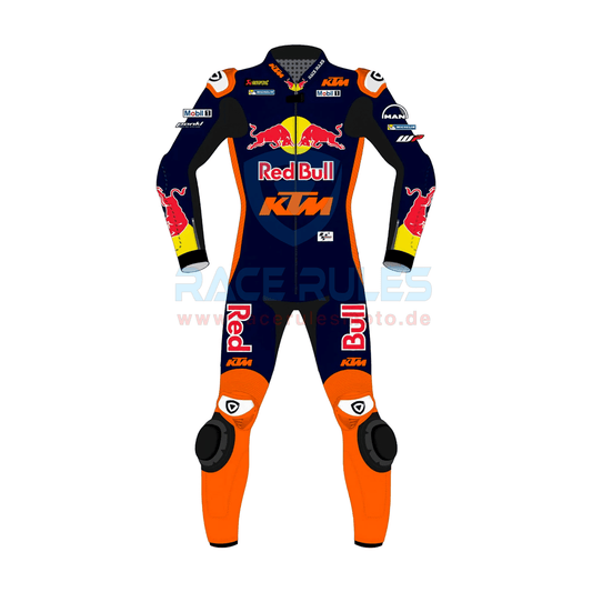 Redbull KTM Brad Binder Blue Leather Motorbike Suit MotoGP Gear for Men & Women | Ideal Gift for Bikers - RACERULES MOTO