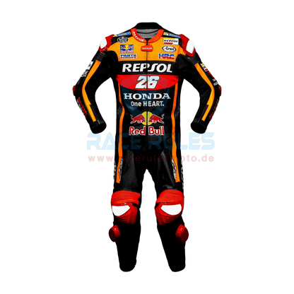 Honda Repsol Marc Marquez Black Motorcycle Leather Suit MotoGP Suit Men Women - RACERULES MOTO