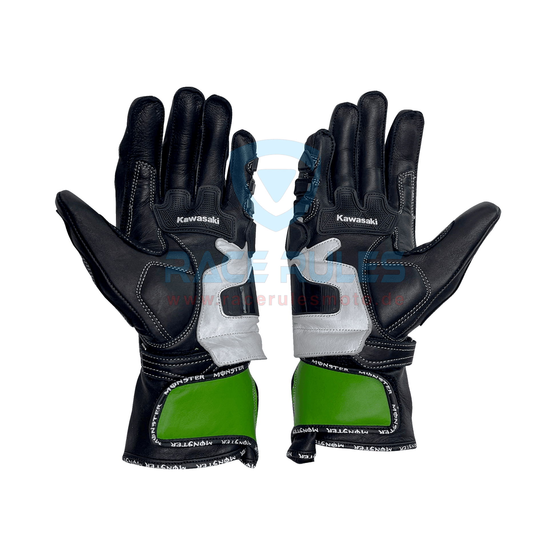 kawasaki handschuhe Kawasaki Ninja MotoGP Motorcycle Leather Racing Gloves Men Women – RACERULES MOTO