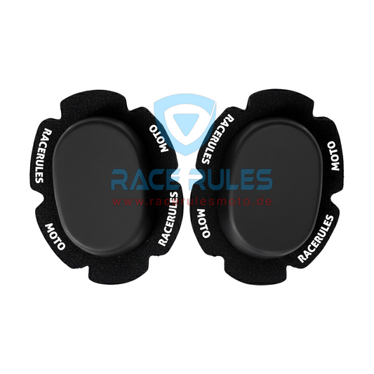 RACERULES Pista Universal Durable Motorcycle Knee Sliders - High-Performance Moto Knee Pucks