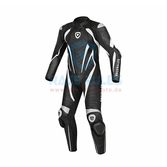 Premium RACERULES One-Piece Motorcycle Leather Suit