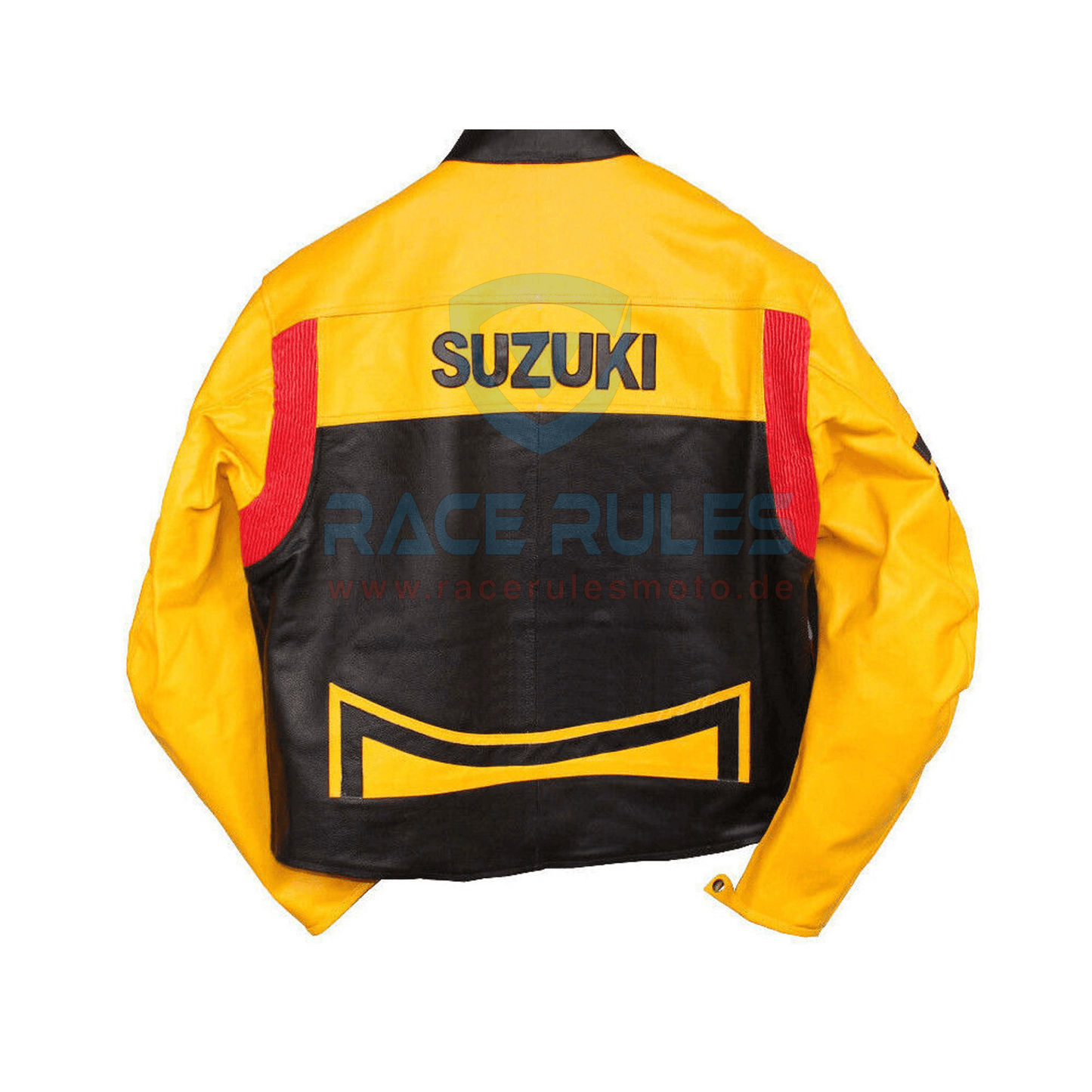 Suzuki GSXR Vintage Style Real Leather Motorcycle Racing Jacket Unisex Biker Jacket - RACERULES MOTO