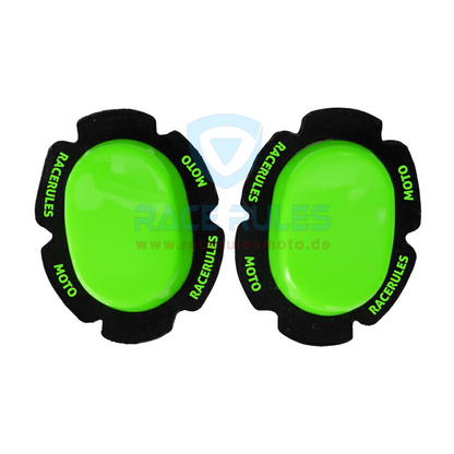RACERULES Pista Universal Durable Motorcycle Knee Sliders - High-Performance Moto Knee Pucks