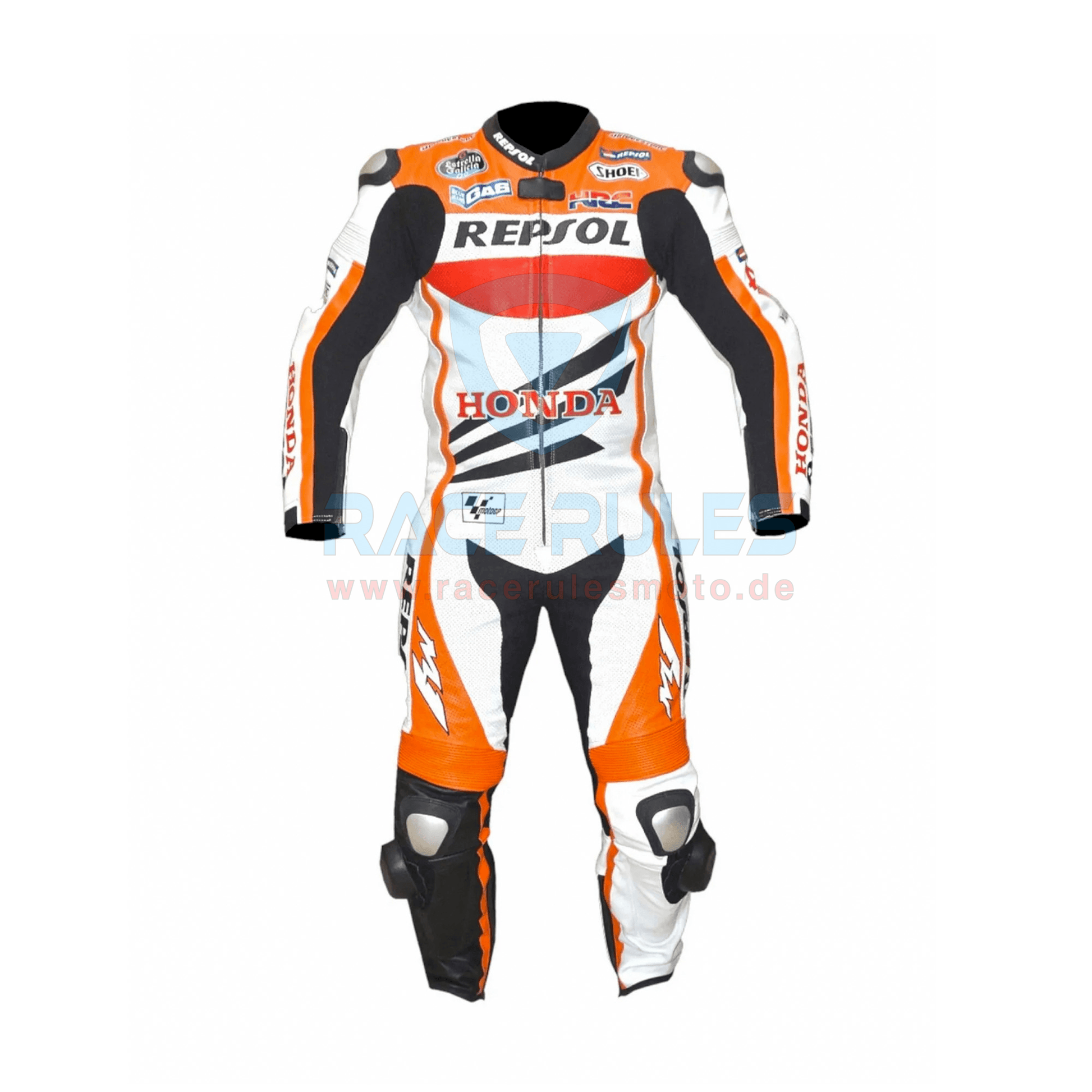 Honda Repsol Dani Pedrosa Leather Motorcycle Suit - RACERULES MOTO