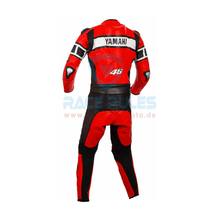 Yamaha Red Leather Motorbike Suit for Men & Women - RACERULES MOTO