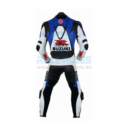 Suzuki GSXR Leather Motorbike Racing Suit for Men & Women - RACERULES MOTO