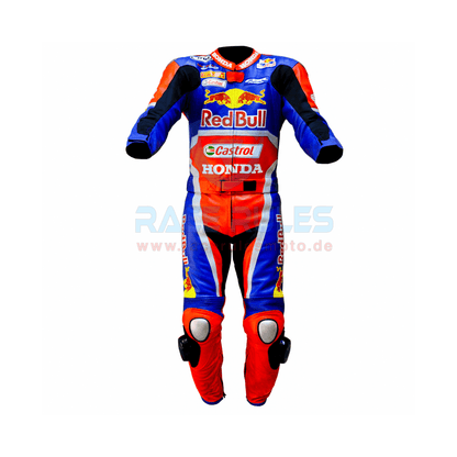 Honda Red Bull Castrol Leather Motorcycle Suit Racing - RACERULES MOTO