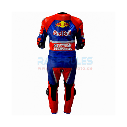 Honda Red Bull Castrol Leather Motorcycle Suit Racing - RACERULES MOTO