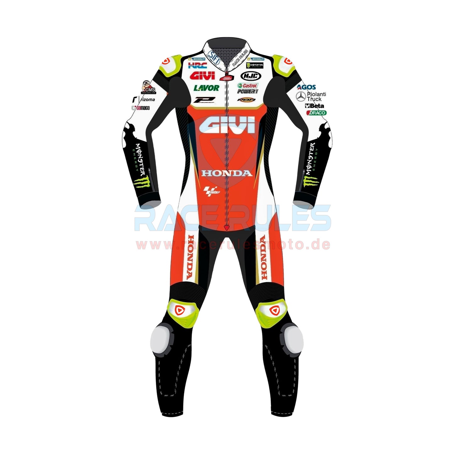 Honda LCR Cal Crutchlow Leder-Motorradanzug 2019