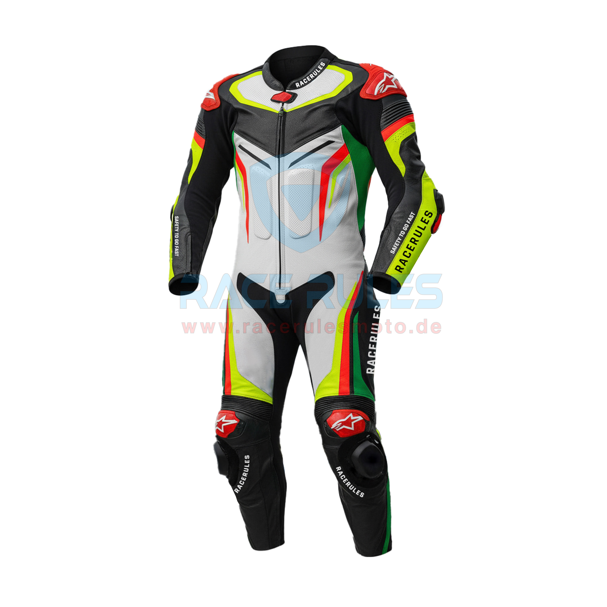RACERULES Pro-Series Motorcycle Leather Race Suit
